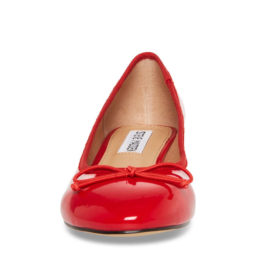 Red Steve Madden Cherish Patent Women's Heels | PH 2809NMO